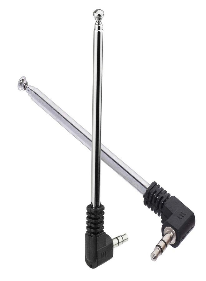 Bingfu Mini FM Radio Antenna 3.5mm Male Telescopic FM Antenna Portable 2-Pack Compatible with Indoor Stereo Receiver AV Audio Video Home Theater Receiver Mobile Cell Phone Bose Radio - Image 4